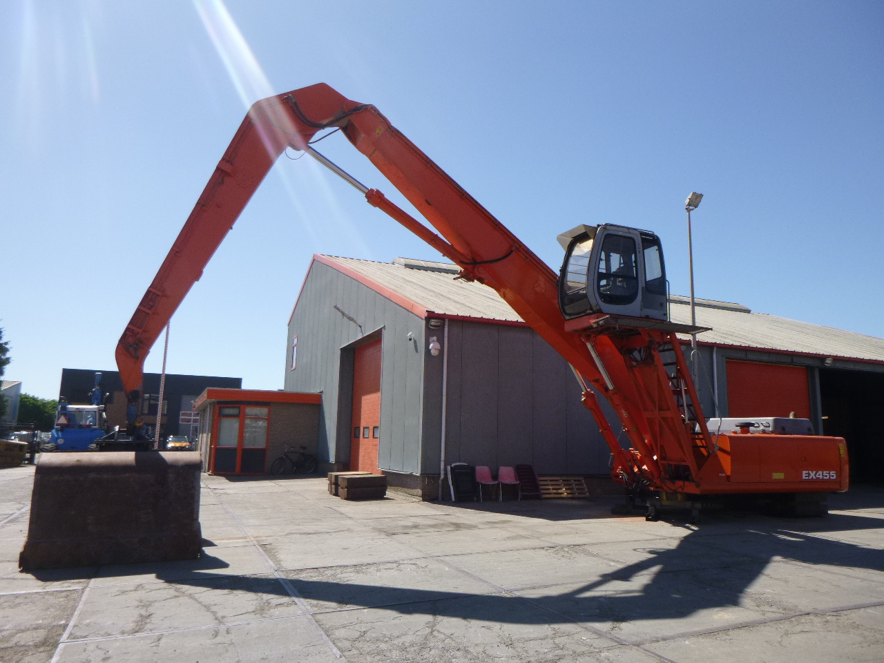 Umschlagbagger FIAT-HITACHI EX455 Stationary dock/ship material handler: das Bild 9