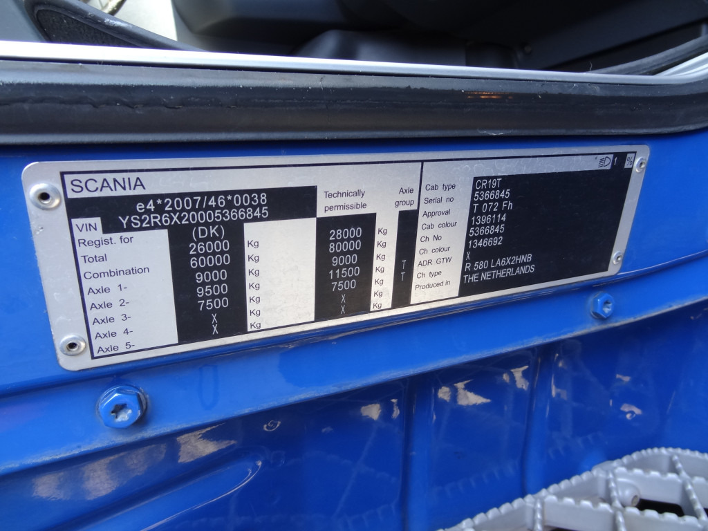 Sattelzugmaschine Scania R580 V8 6X2 Topline: das Bild 14