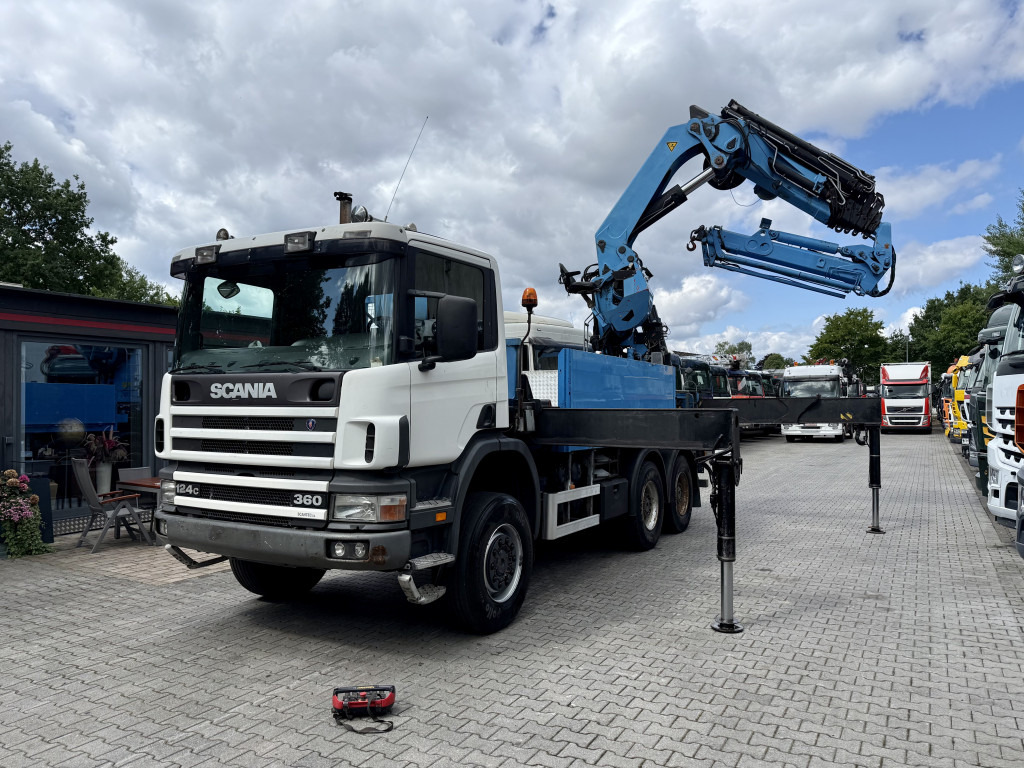 Scania P124 360 6X6 Palfinger 48000 bis 32 Meter - Pritsche LKW, Autokran: das Bild 1 Scania P124 360 6X6 Palfinger 48000 bis 32 Meter - Pritsche LKW, Autokran: das Bild 1