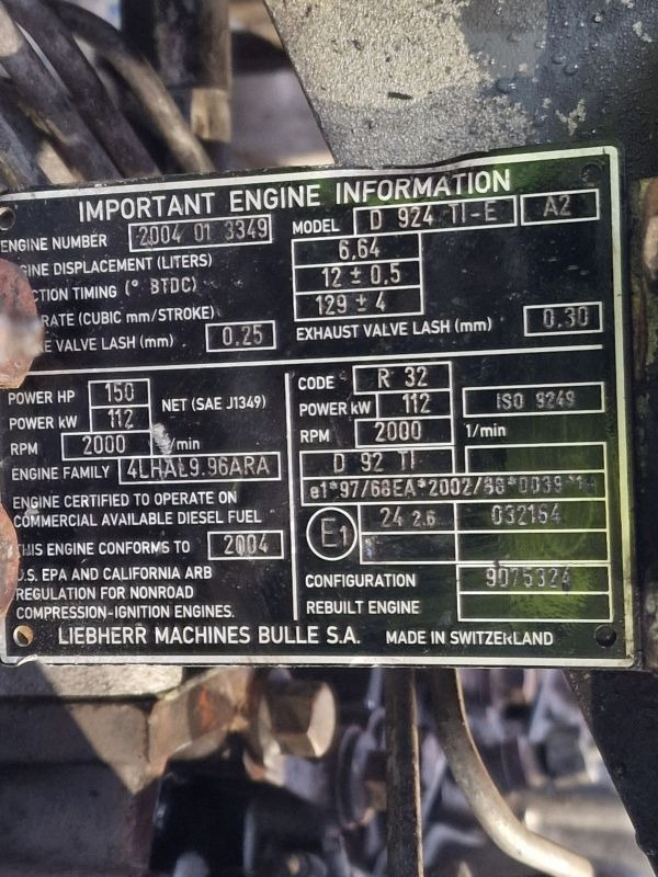 Leibherr D 924 TI-E Engine (Plant) - Motor für Baumaschine: das Bild 2 Leibherr D 924 TI-E Engine (Plant) - Motor für Baumaschine: das Bild 2