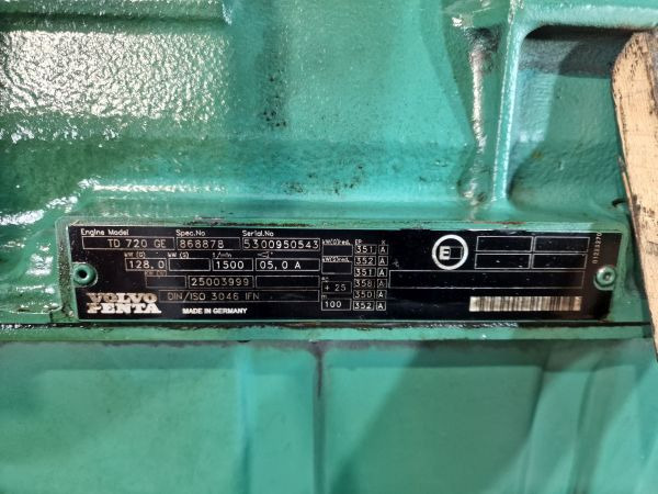 Motor für Industriemaschine Volvo PENTA TD720GE Engine (Industrial): das Bild 11