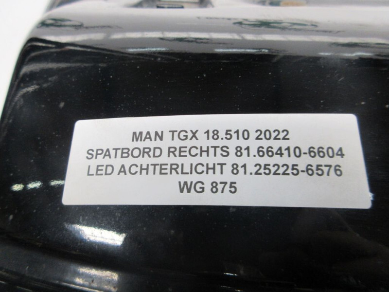 Karosserie und Außen für LKW MAN 81.66410-6604/81.66410-6599/81.25225-6583/81.25225-6576 spatbord set MAN MODEL 2022: das Bild 8
