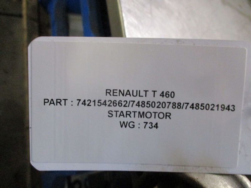 Renault 7421542662/7485020788/7485021943 T 460 Euro 6 model 2018 - Anlasser für LKW: das Bild 3 Renault 7421542662/7485020788/7485021943 T 460 Euro 6 model 2018 - Anlasser für LKW: das Bild 3