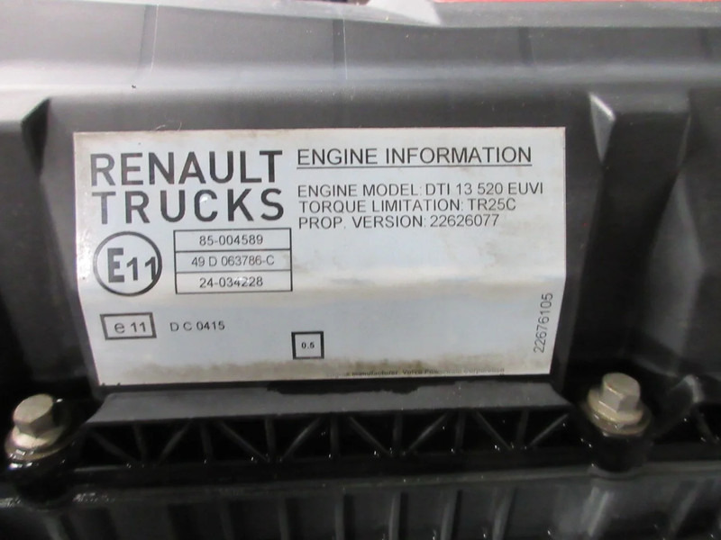 Renault 7422688467//7485008163/7485002163 D13K 520 HP RENAULT EURO 6 - Motor für LKW: das Bild 5 Renault 7422688467//7485008163/7485002163 D13K 520 HP RENAULT EURO 6 - Motor für LKW: das Bild 5