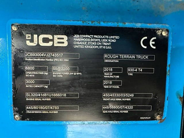 JCB 930-4 T4 - Geländestapler: das Bild 3 JCB 930-4 T4 - Geländestapler: das Bild 3