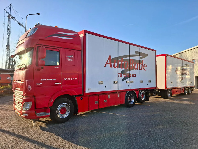 DAF XF106-530 / DEB / COMPLETE COMBI / SIDE DOORS / 2XPLATFORM 2500KG / ONLY:773032 KM / LWDS / LEATHER / EURO-6 / 2017 - Koffer LKW: das Bild 1 DAF XF106-530 / DEB / COMPLETE COMBI / SIDE DOORS / 2XPLATFORM 2500KG / ONLY:773032 KM / LWDS / LEATHER / EURO-6 / 2017 - Koffer LKW: das Bild 1