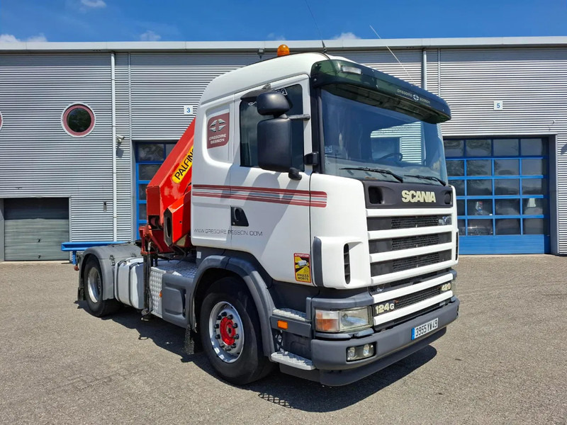 Scania 124G-420 / RETARDER / PALFINGER PK32080 / DOUBLE TANK / AIRCO / GOOD CONDITION / MANUAL / EURO-3 / 2004 - Autokran: das Bild 4 Scania 124G-420 / RETARDER / PALFINGER PK32080 / DOUBLE TANK / AIRCO / GOOD CONDITION / MANUAL / EURO-3 / 2004 - Autokran: das Bild 4