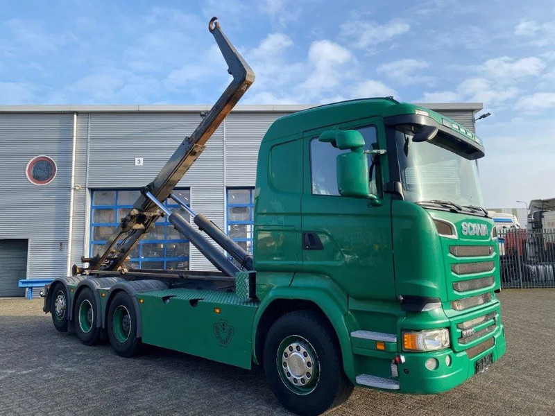 Scania R520 V8 / 8X4 / BIG AXLE / AJK HOOKLIFT 30TON / LIFT+LENKACHSE / NAVI / LEATHER / FULL-AIR / AUTOMATIC / EURO-6 / 2015 - Abrollkipper: das Bild 2 Scania R520 V8 / 8X4 / BIG AXLE / AJK HOOKLIFT 30TON / LIFT+LENKACHSE / NAVI / LEATHER / FULL-AIR / AUTOMATIC / EURO-6 / 2015 - Abrollkipper: das Bild 2