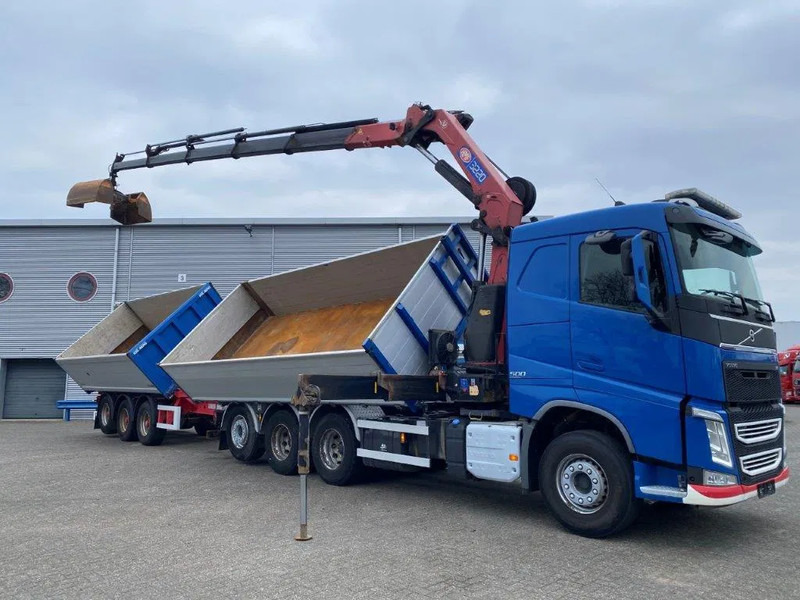 Volvo FH4-500 / HMF 3220K-RC / REMOTE / ROTATOR / 3SIDE TIPPER / DYNAMIC STEERING / ONLY:302623 KM / AUTOMATIC / EURO-6 / 2017 - Autokran: das Bild 4 Volvo FH4-500 / HMF 3220K-RC / REMOTE / ROTATOR / 3SIDE TIPPER / DYNAMIC STEERING / ONLY:302623 KM / AUTOMATIC / EURO-6 / 2017 - Autokran: das Bild 4