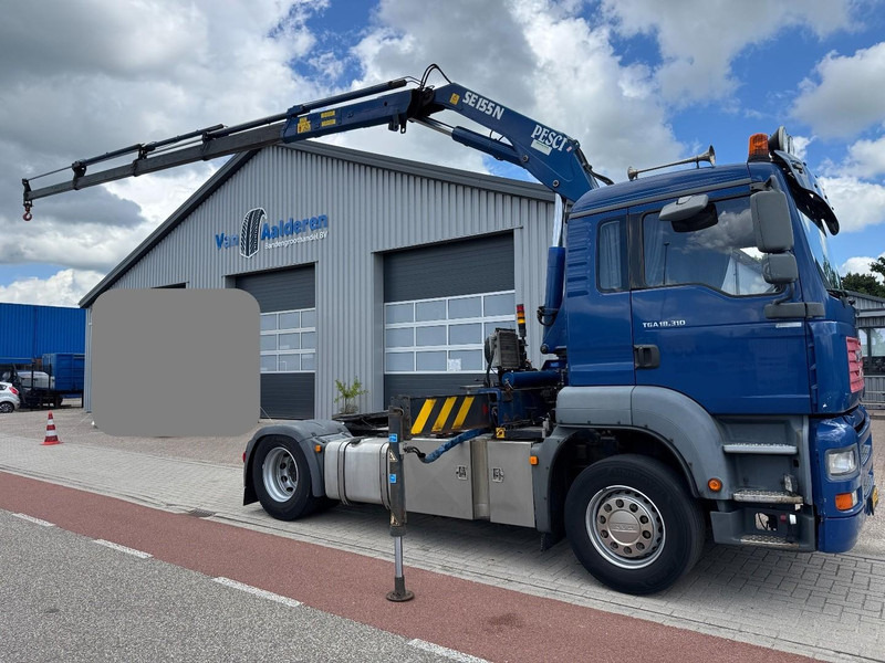 MAN TGA 18.310, Crane Pesci SE155N/4, Manual Kran, Grua, Grue, Kraan - Sattelzugmaschine: das Bild 1 MAN TGA 18.310, Crane Pesci SE155N/4, Manual Kran, Grua, Grue, Kraan - Sattelzugmaschine: das Bild 1