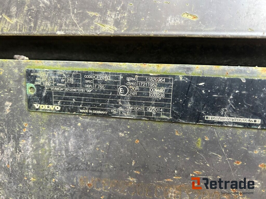 Baumaschine 2014 Beltegraver 29 ton  Volvo EC250 EL: das Bild 12