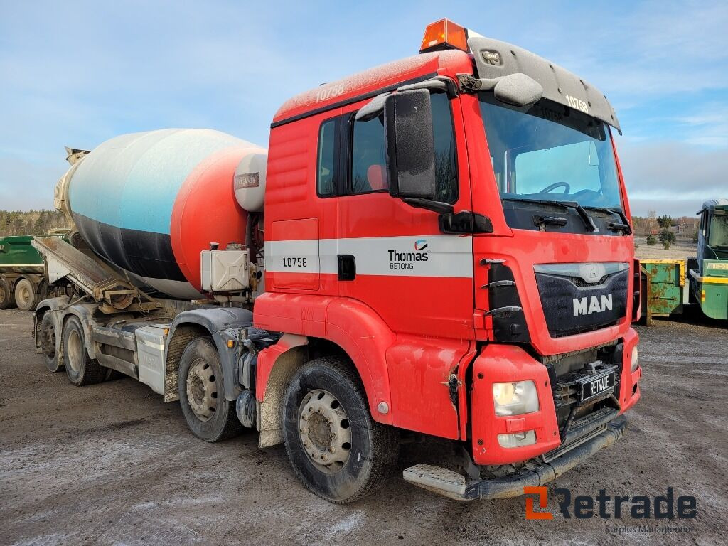 Betongbil 4-axlig Betongroterare MAN TGS 35.400 8X2-4 BL Euro 6 - Fahrmischer: das Bild 3 Betongbil 4-axlig Betongroterare MAN TGS 35.400 8X2-4 BL Euro 6 - Fahrmischer: das Bild 3
