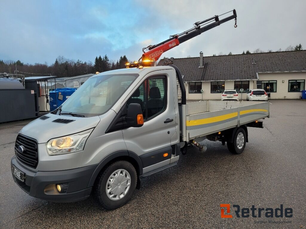 Lätt lastbil med flak och kran , Ford Transit 350 2.2 TDCi - PKW: das Bild 1 Lätt lastbil med flak och kran , Ford Transit 350 2.2 TDCi - PKW: das Bild 1