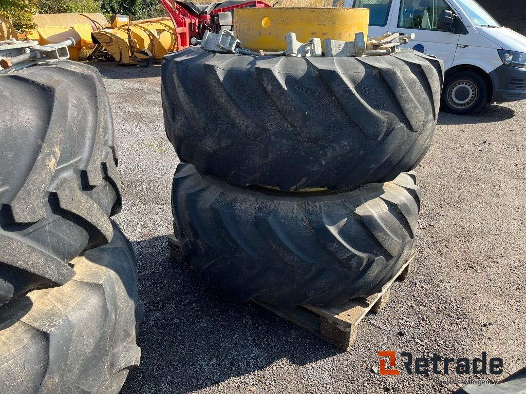 Tvillingmontering dæk og fælge med beslag til Hydrema rendegraver. - Baugeräte: das Bild 5 Tvillingmontering dæk og fælge med beslag til Hydrema rendegraver. - Baugeräte: das Bild 5