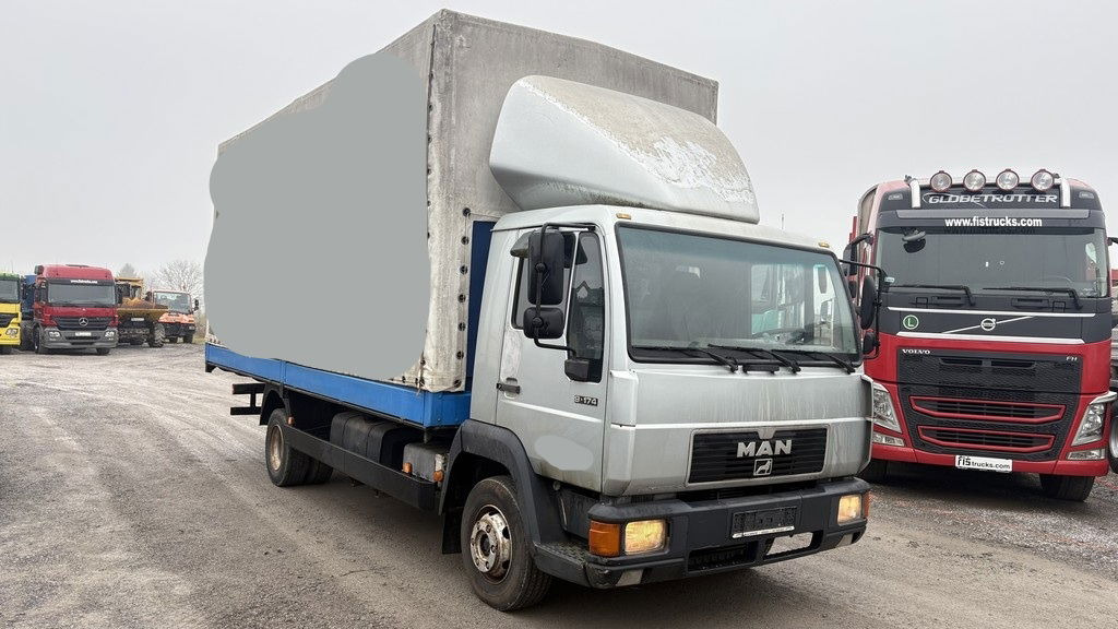 MAN 9.174 4x2 stake body+tarpaulin - Pritsche LKW: das Bild 2 MAN 9.174 4x2 stake body+tarpaulin - Pritsche LKW: das Bild 2