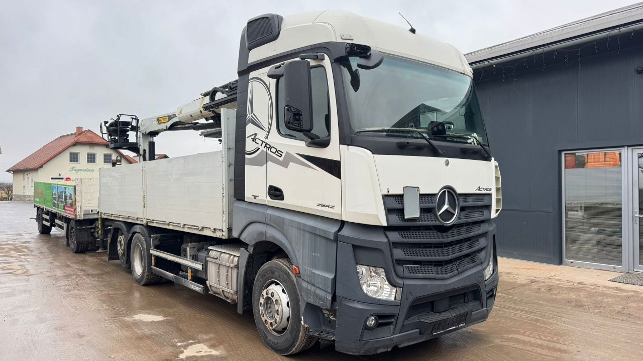 Mercedes-Benz Actros 2542 6X2 stake body - Crane PK 22.001L - lifting axle - Pritsche LKW, Autokran: das Bild 3 Mercedes-Benz Actros 2542 6X2 stake body - Crane PK 22.001L - lifting axle - Pritsche LKW, Autokran: das Bild 3
