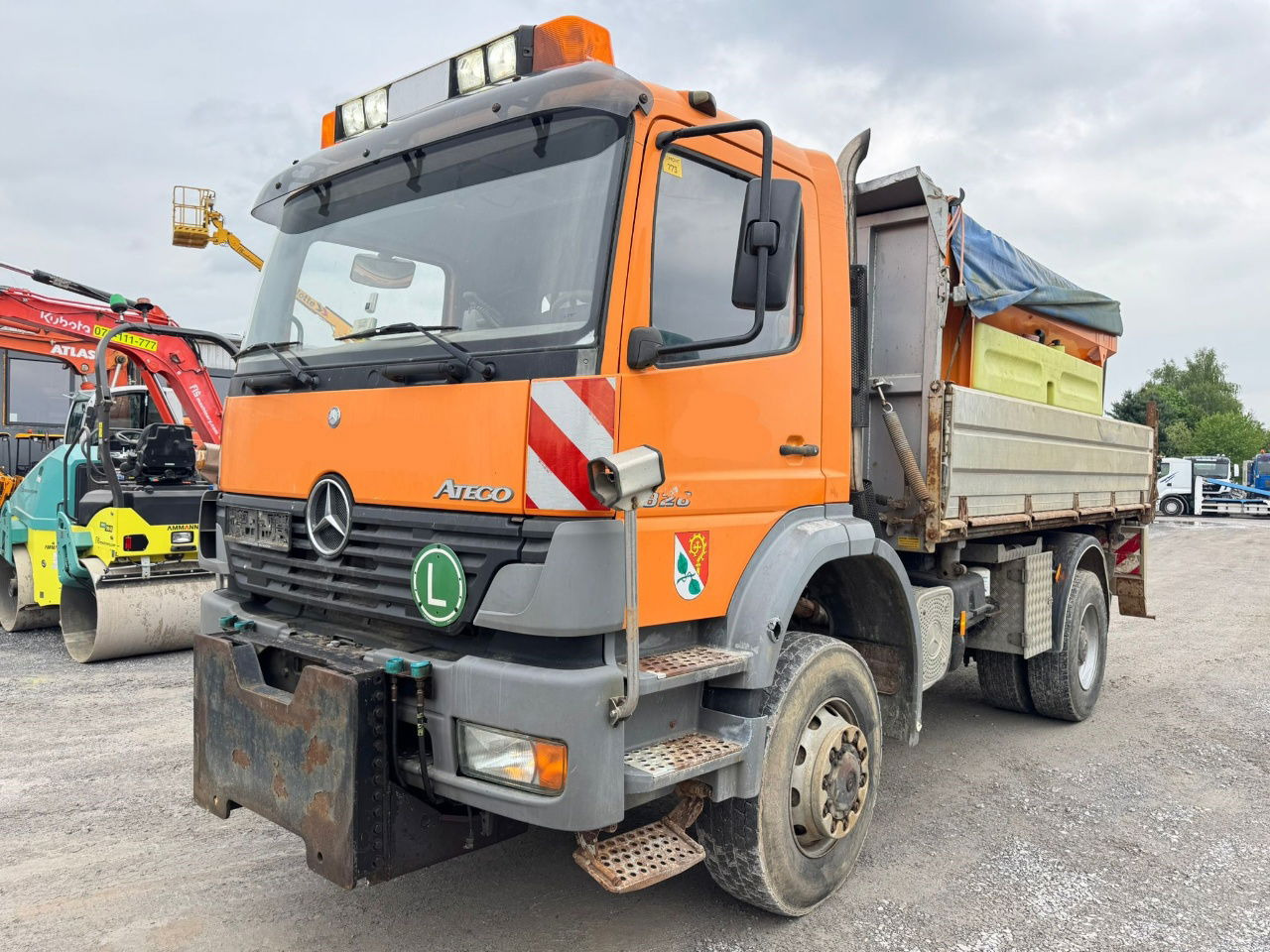 Mercedes-Benz Atego 1828 AK 4X4 meiller tipper - snow plow - salt spreader - Kipper: das Bild 1 Mercedes-Benz Atego 1828 AK 4X4 meiller tipper - snow plow - salt spreader - Kipper: das Bild 1