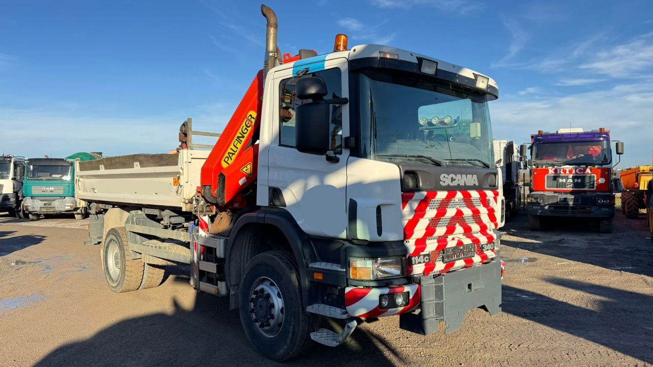 Scania P 114C 340 4x4 tipper - PK 14080 - 10.6M - 108.000km - Kipper, Autokran: das Bild 3 Scania P 114C 340 4x4 tipper - PK 14080 - 10.6M - 108.000km - Kipper, Autokran: das Bild 3