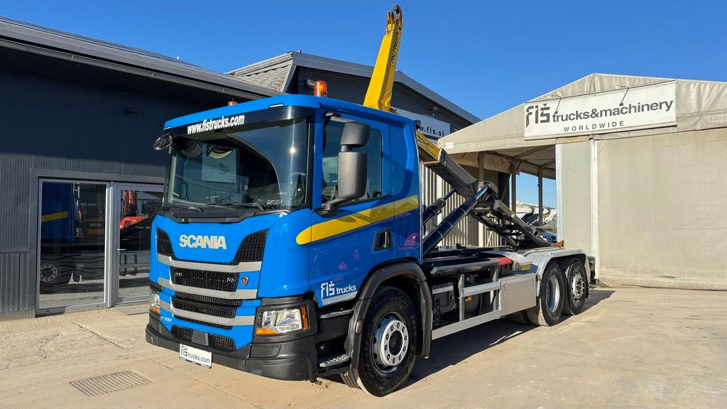 Containerwagen/ Wechselfahrgestell LKW Scania P 360 6x2 palfinger abroll tipper - steering axle: das Bild 7