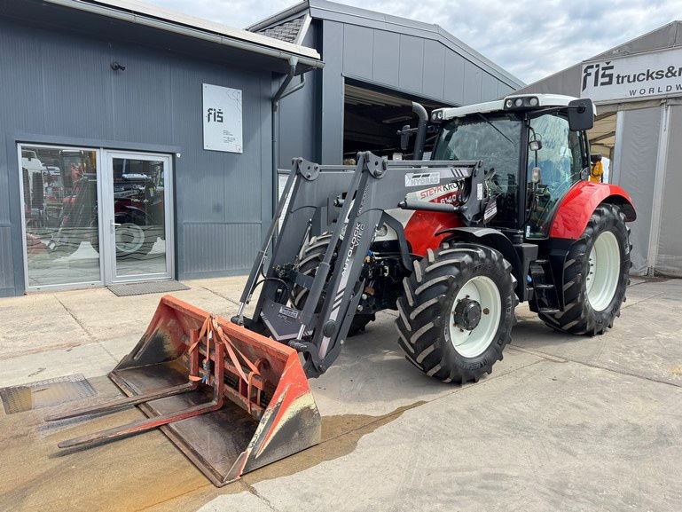Steyr 6140 Profi 4x4 aut. arm + bucket - Traktor: das Bild 1 Steyr 6140 Profi 4x4 aut. arm + bucket - Traktor: das Bild 1