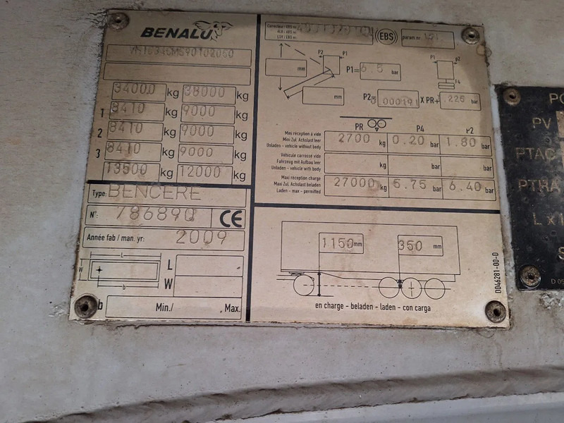 Kipper Auflieger Benalu C34CMS01 44cub: das Bild 12