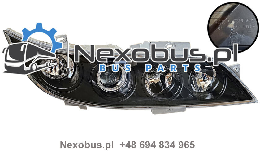 Reflektor Neoplan Skyliner Cityliner Starliner prawy czarne szkło - Hauptscheinwerfer für Bus: das Bild 1 Reflektor Neoplan Skyliner Cityliner Starliner prawy czarne szkło - Hauptscheinwerfer für Bus: das Bild 1