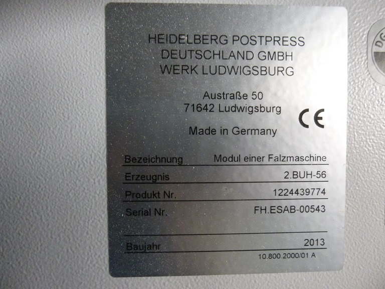 Heidelberg Stahlfolder PFH-82 pallet feeder with SSP-82 slitter shaft station - Falzmaschine: das Bild 5 Heidelberg Stahlfolder PFH-82 pallet feeder with SSP-82 slitter shaft station - Falzmaschine: das Bild 5