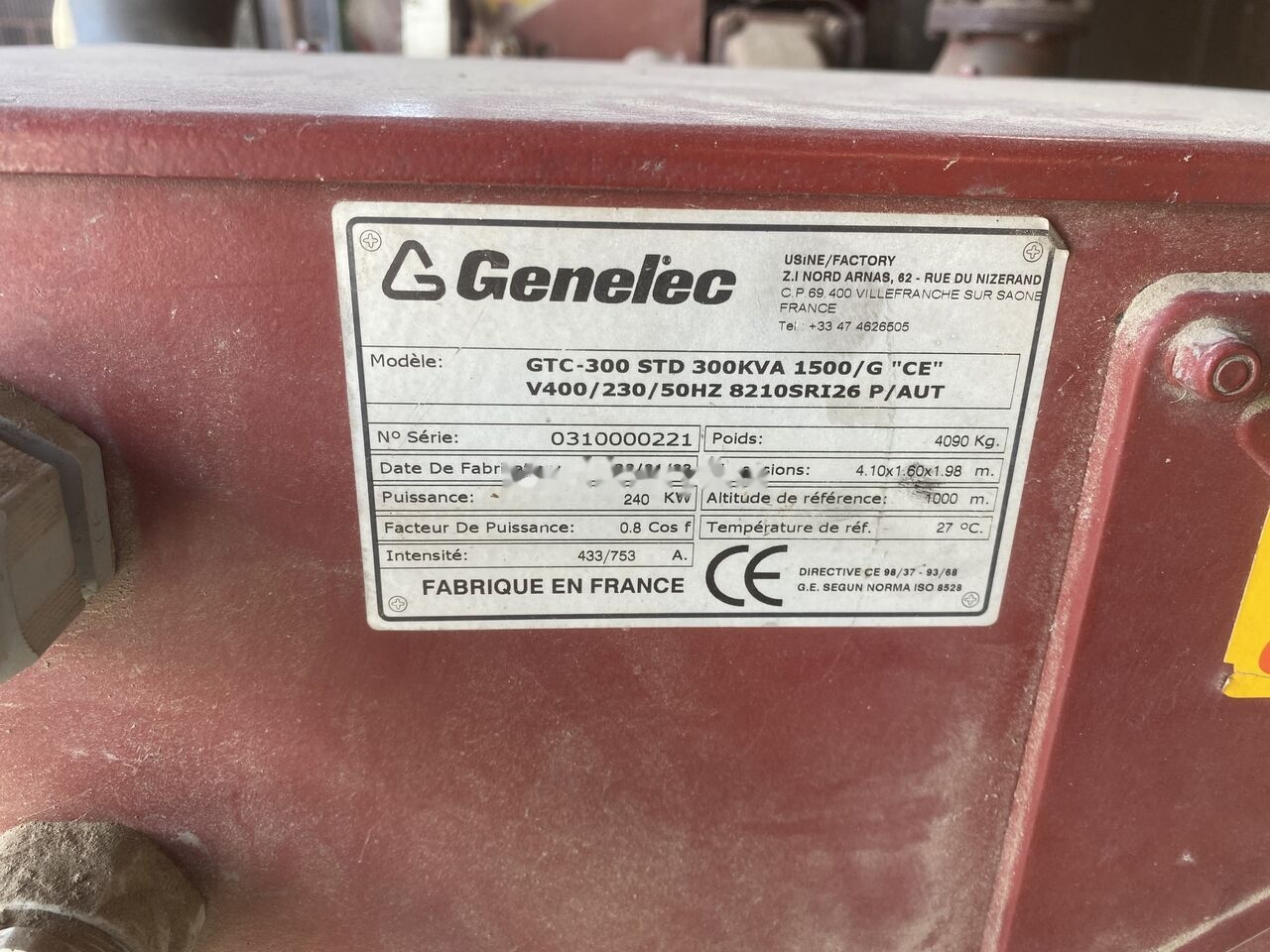 Genelec 300 kVa IVECO - Stromgenerator: das Bild 5 Genelec 300 kVa IVECO - Stromgenerator: das Bild 5