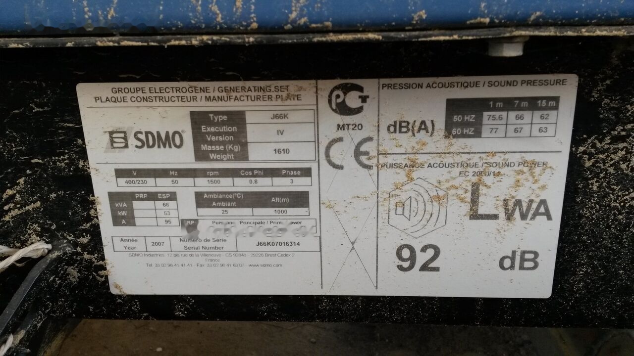 SDMO 70 kVa John Deere - Stromgenerator: das Bild 2 SDMO 70 kVa John Deere - Stromgenerator: das Bild 2