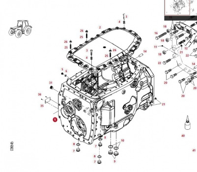Valtra S374 Transmission Gearbox Housing 1030153100000 - Getriebe: das Bild 1 Valtra S374 Transmission Gearbox Housing 1030153100000 - Getriebe: das Bild 1