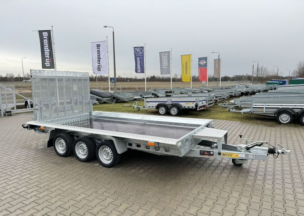 WIOLA Wiola B3540 MAX - 400 x 170 cm | 2546kg ładowności | trap stalowy | 3-osiowa budowlanka - Baumaschinenanhänger: das Bild 1 WIOLA Wiola B3540 MAX - 400 x 170 cm | 2546kg ładowności | trap stalowy | 3-osiowa budowlanka - Baumaschinenanhänger: das Bild 1