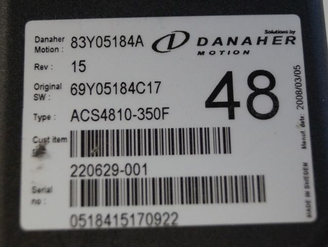 Toyota/BT 220629-001 | Danaher motion AC Superdrive motor controller 83Y05184A A - Steuergerät für Flurförderzeug: das Bild 2 Toyota/BT 220629-001 | Danaher motion AC Superdrive motor controller 83Y05184A A - Steuergerät für Flurförderzeug: das Bild 2
