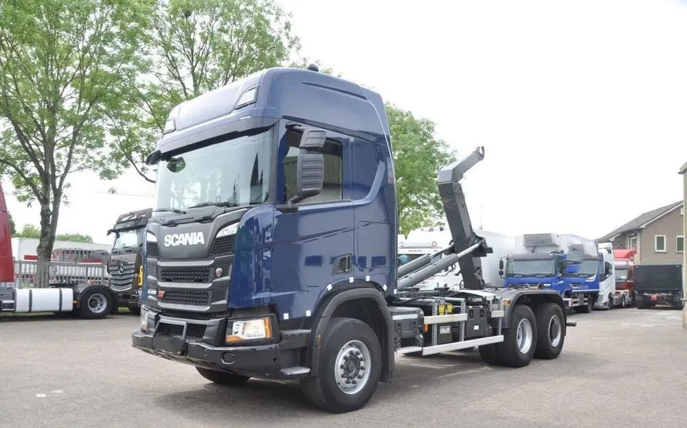 Scania R450 XT / 6X4/ RETARDER/EURO 6/OŚ PODNOSZONA Z NAPĘDEM/ - Abrollkipper: das Bild 1 Scania R450 XT / 6X4/ RETARDER/EURO 6/OŚ PODNOSZONA Z NAPĘDEM/ - Abrollkipper: das Bild 1