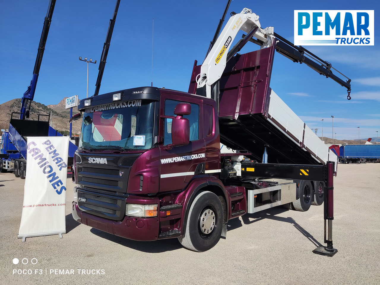 SCANIA P 380 6X2 GRUA BASCULANTE - Kipper, Autokran: das Bild 1 SCANIA P 380 6X2 GRUA BASCULANTE - Kipper, Autokran: das Bild 1