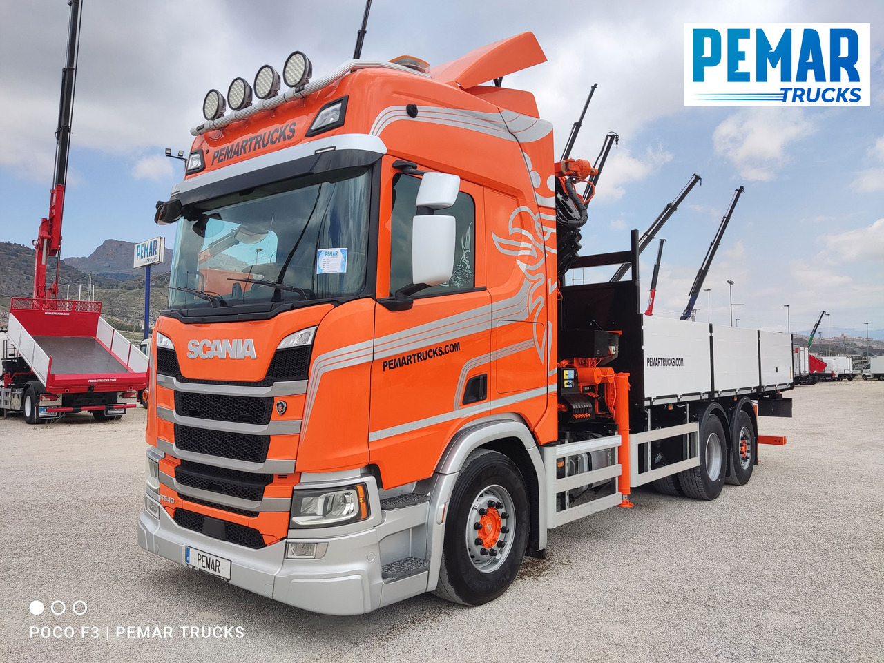 SCANIA R 540 6X2 GRUA CAJA FIJA - Pritsche LKW, Autokran: das Bild 2 SCANIA R 540 6X2 GRUA CAJA FIJA - Pritsche LKW, Autokran: das Bild 2