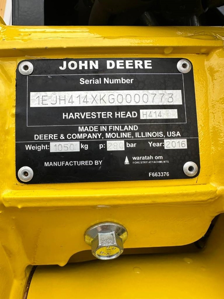 Fällgreifer John Deere H 414: das Bild 17