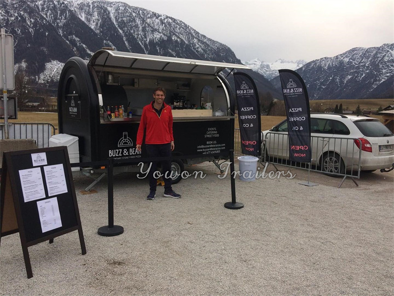 YOWON small fiberglass food vending trailer hot dog cart for Europe - Verkaufsanhänger: das Bild 2 YOWON small fiberglass food vending trailer hot dog cart for Europe - Verkaufsanhänger: das Bild 2
