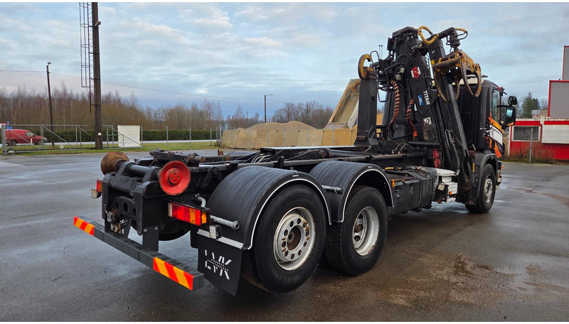 Scania P114 6X2*4 340 Jonsered 100Z - Abrollkipper, Autokran: das Bild 3 Scania P114 6X2*4 340 Jonsered 100Z - Abrollkipper, Autokran: das Bild 3