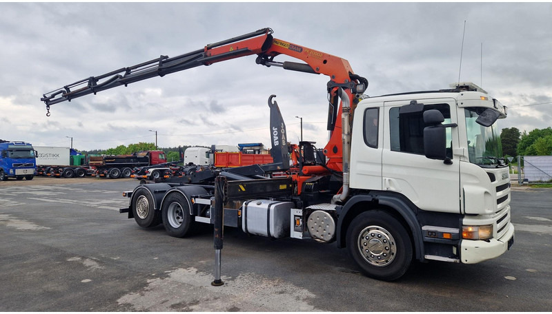Scania P380 6X2*4 Palfinger PK20002 - Abrollkipper, Autokran: das Bild 2 Scania P380 6X2*4 Palfinger PK20002 - Abrollkipper, Autokran: das Bild 2