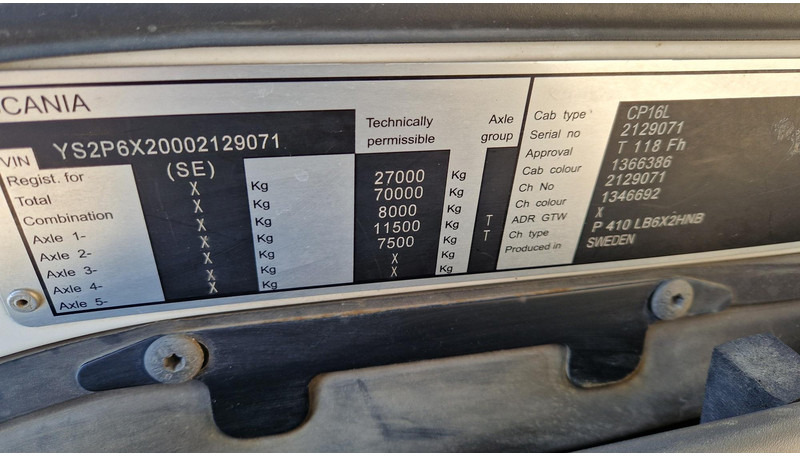 Abrollkipper Scania P410 6X2: das Bild 13
