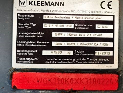 Kleemann MR 110Z Evo 2 - Mobile Brechanlage: das Bild 3 Kleemann MR 110Z Evo 2 - Mobile Brechanlage: das Bild 3