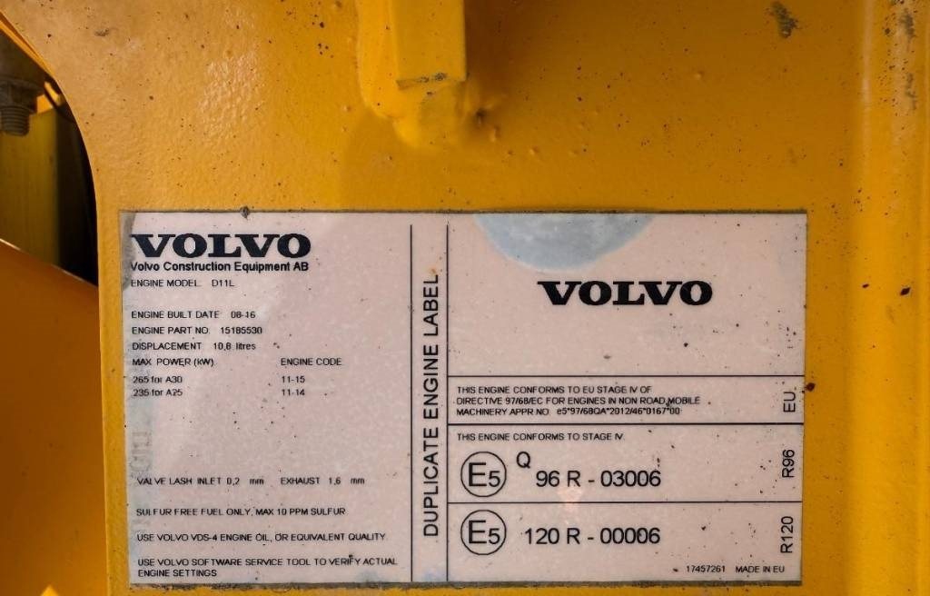 Volvo A 30 G (On Transport) - Knickgelenkter Dumper: das Bild 4 Volvo A 30 G (On Transport) - Knickgelenkter Dumper: das Bild 4