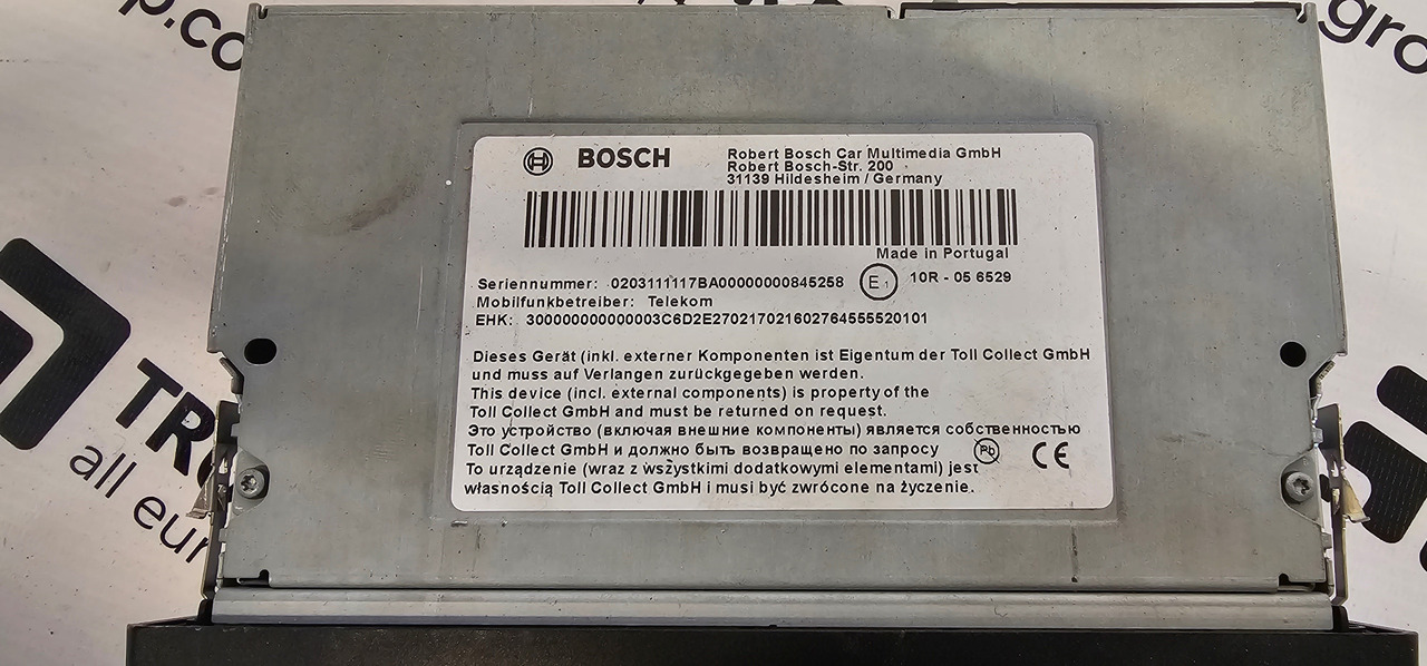 MAN MAN TGX / TGS EURO6 emission toll collector control dashboard unit by BOSCH 7620370011. - Ersatzteile für LKW: das Bild 4 MAN MAN TGX / TGS EURO6 emission toll collector control dashboard unit by BOSCH 7620370011. - Ersatzteile für LKW: das Bild 4