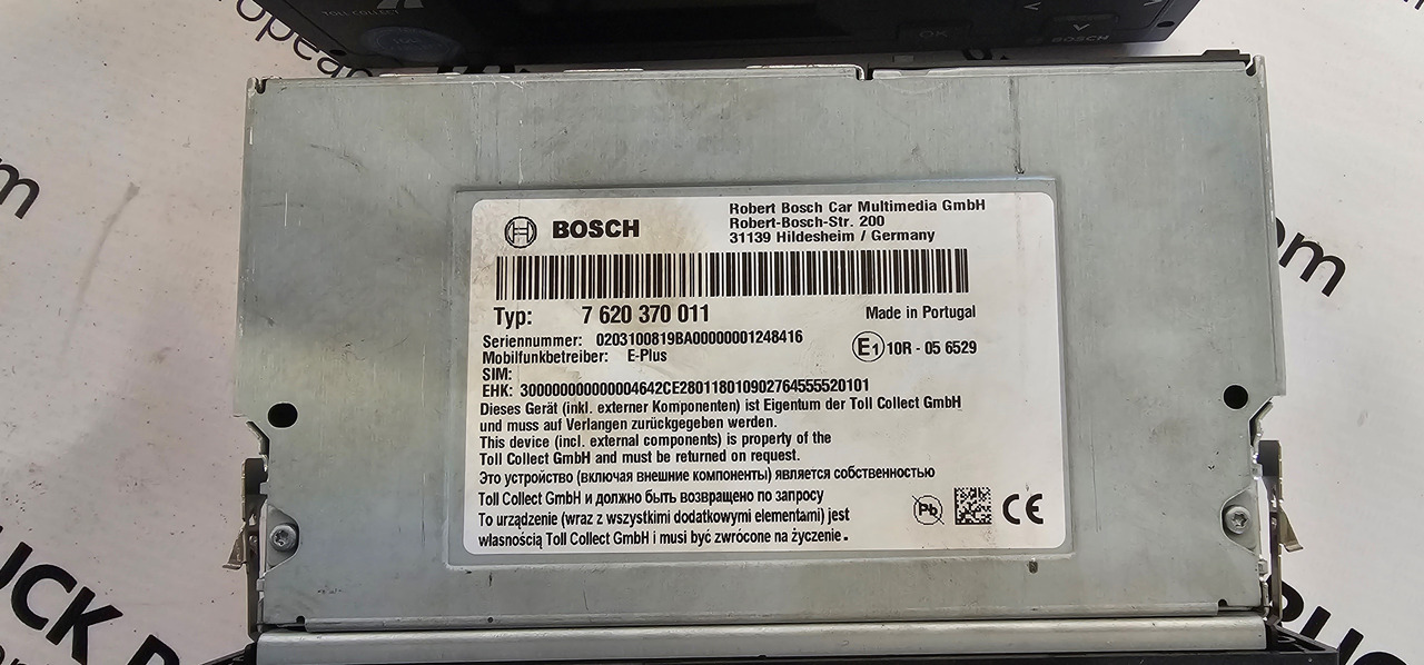 MAN MAN TGX / TGS EURO6 emission toll collector control dashboard unit by BOSCH 7620370011. - Ersatzteile für LKW: das Bild 3 MAN MAN TGX / TGS EURO6 emission toll collector control dashboard unit by BOSCH 7620370011. - Ersatzteile für LKW: das Bild 3