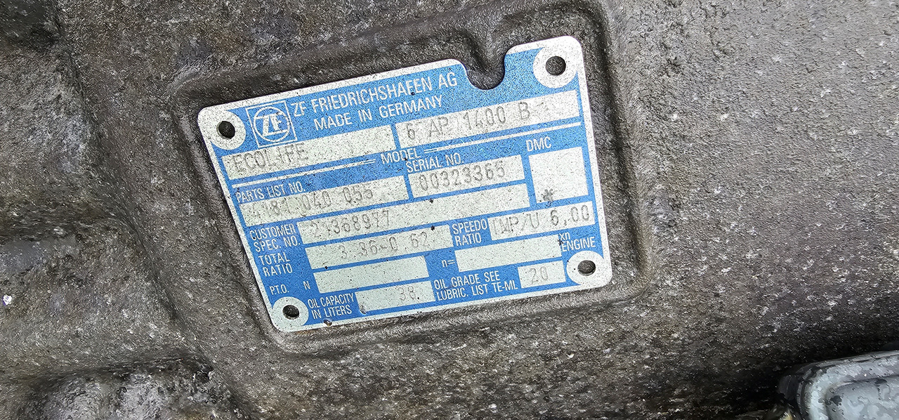 VOITH VOITH turbo gearboxes ZF ECOLIFE gearbox 6AP 1400B, ratio 3,36 - 0,62, 00323365, 6AP1400B Steurung EST ECOLIFE 6070003003, 4181040055, 4181040051, 4181040067, 4181080051, 4181080084, 4181040052, 41810 - Ersatzteile für LKW: das Bild 4 VOITH VOITH turbo gearboxes ZF ECOLIFE gearbox 6AP 1400B, ratio 3,36 - 0,62, 00323365, 6AP1400B Steurung EST ECOLIFE 6070003003, 4181040055, 4181040051, 4181040067, 4181080051, 4181080084, 4181040052, 41810 - Ersatzteile für LKW: das Bild 4