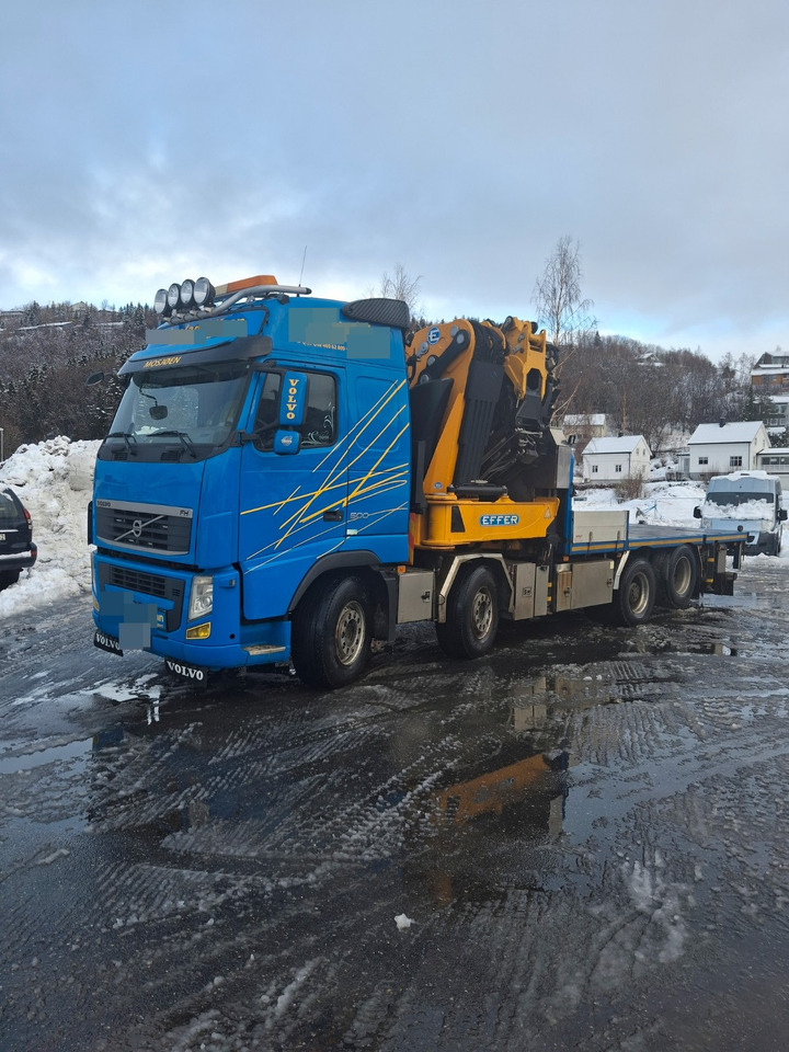Volvo FH 500 8x2 Retarder Effer 955 S8 +JIB S8 Winch Only 160Tkm - Pritsche LKW, Autokran: das Bild 1 Volvo FH 500 8x2 Retarder Effer 955 S8 +JIB S8 Winch Only 160Tkm - Pritsche LKW, Autokran: das Bild 1