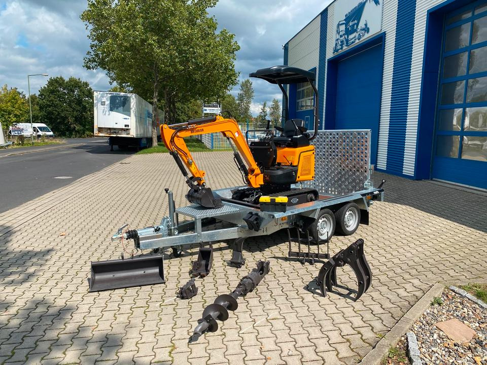 Minibagger BK1300JSR + Anhänger + Zubehör *INKL.19% MWST*BERGER KRAUS*KUBOTA*JOYSTICK*SCHENKWARM*SOFORT!* - Minibagger, Anhänger: das Bild 1 Minibagger BK1300JSR + Anhänger + Zubehör *INKL.19% MWST*BERGER KRAUS*KUBOTA*JOYSTICK*SCHENKWARM*SOFORT!* - Minibagger, Anhänger: das Bild 1