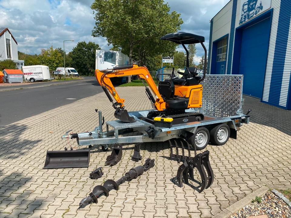 Minibagger BK1300JSR + Anhänger + Zubehör *INKL.19% MWST*BERGER KRAUS*KUBOTA*JOYSTICK*SCHENKWARM*SOFORT!* - Minibagger, Anhänger: das Bild 2 Minibagger BK1300JSR + Anhänger + Zubehör *INKL.19% MWST*BERGER KRAUS*KUBOTA*JOYSTICK*SCHENKWARM*SOFORT!* - Minibagger, Anhänger: das Bild 2