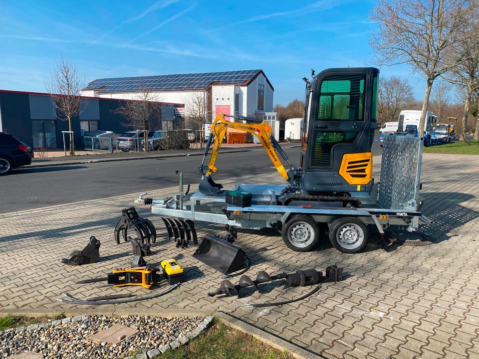Minibagger BK950KS + Tieflader + Zubehör *INKL.19% MWST*BERGER KRAUS*KABINE*SOFORT!* - Minibagger, Anhänger: das Bild 3 Minibagger BK950KS + Tieflader + Zubehör *INKL.19% MWST*BERGER KRAUS*KABINE*SOFORT!* - Minibagger, Anhänger: das Bild 3
