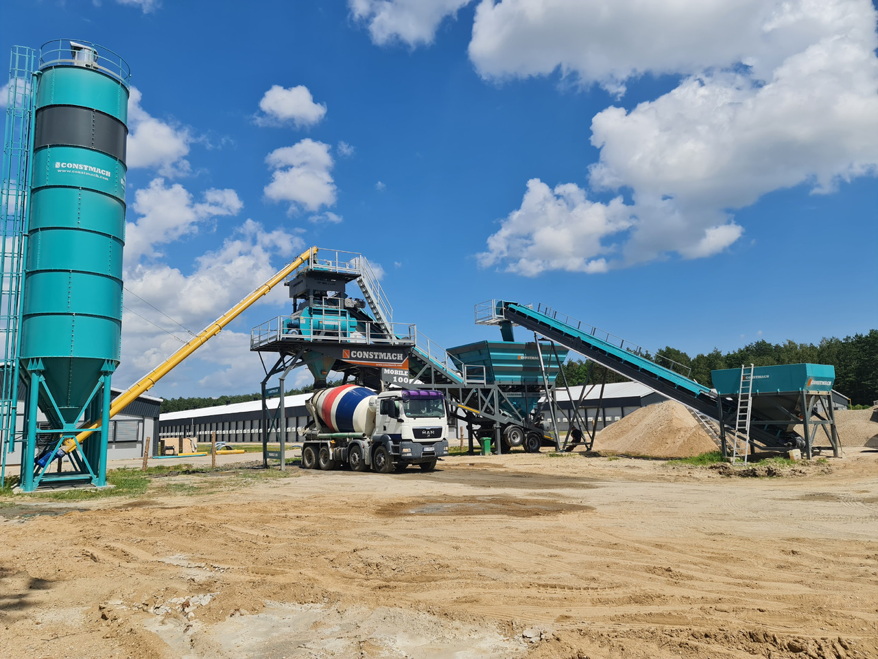 Constmach 100 m³/h Mobile Concrete Batching Plant - Betonmischanlage: das Bild 4 Constmach 100 m³/h Mobile Concrete Batching Plant - Betonmischanlage: das Bild 4